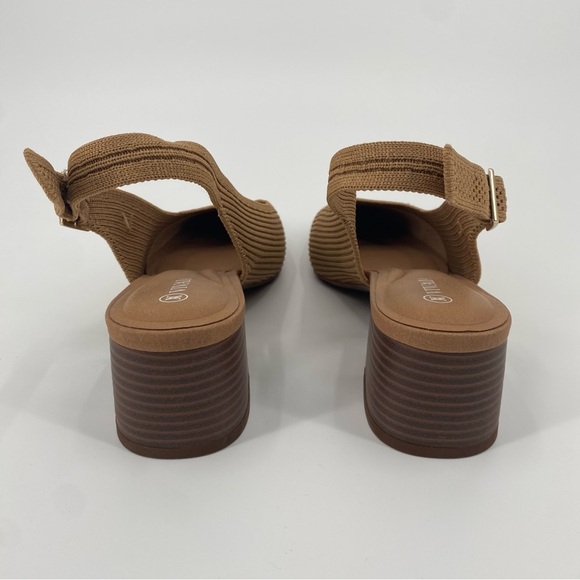 Vivaia Square Toe Block Heel Melody Slingback Nutmeg 40  9.5 - Picture 6 of 12